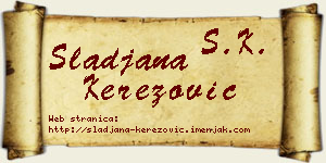 Slađana Kerezović vizit kartica